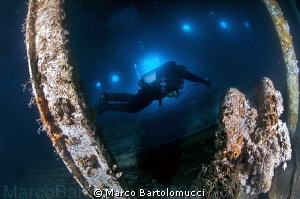 Into the garage of the ferry Cariddi. Messina Sicily by Marco Bartolomucci 